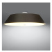 Čierne stropné svietidlo s textilným tienidlom ø 70 cm Hektor – Nice Lamps