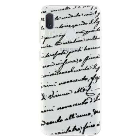 Plastové puzdro iSaprio - Handwriting 01 - black - Samsung Galaxy A20e
