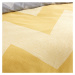 Žlto-sivé obliečky 200x200 cm Chevron Geo - Catherine Lansfield