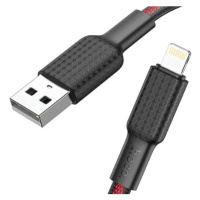 Kábel HOCO Jaeger X69, USB na Lightning 8-pin 2,4A, 1m, čierno-červený