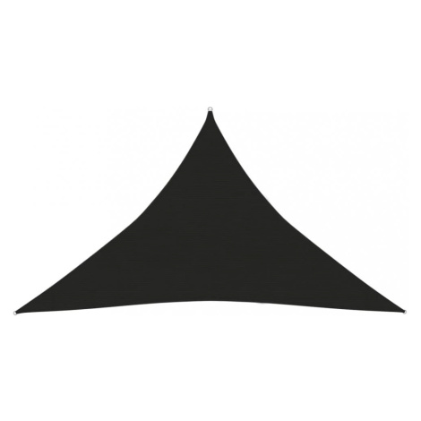 Tieniaca plachta trojuholníková HDPE 3 x 3 x 3 m Dekorhome Čierna vidaXL