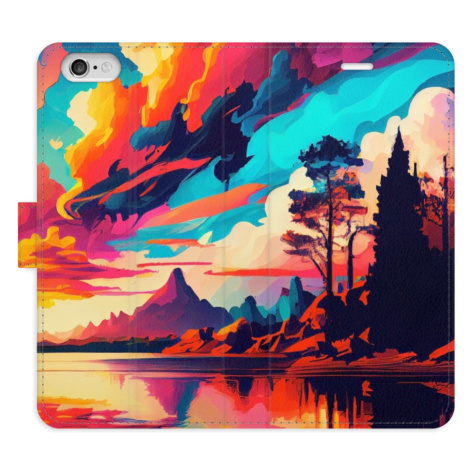 Flipové puzdro iSaprio - Colorful Mountains 02 - iPhone 6/6S