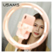 Selfie lampa USAMS Ring LED biela