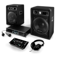 Electronic-Star Bass Boomer, USB PA systém, 400 W, systém so zosilňovačom, reproduktormi a kabel