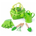Bigjigs Toys Záhradný set náradia v plátennej taške, zelená