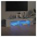 vidaXL TV skrinka s LED, sivý dub sonoma 135x39x30 cm