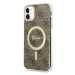 Kryt Guess iPhone 11 6.1" brown hardcase 4G MagSafe (GUHMN61H4STW)