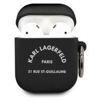 Karl Lagerfeld Rue St Guillaume puzdro Airpods 1/2 čierne