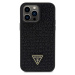 Guess Rhinestones Triangle Metal Logo Apple iPhone 15 Pro GUHCP15LHDGTPK Black