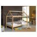 Domčeková detská posteľ z borovicového dreva v prírodnej farbe 90x200 cm DALLAS – Vipack