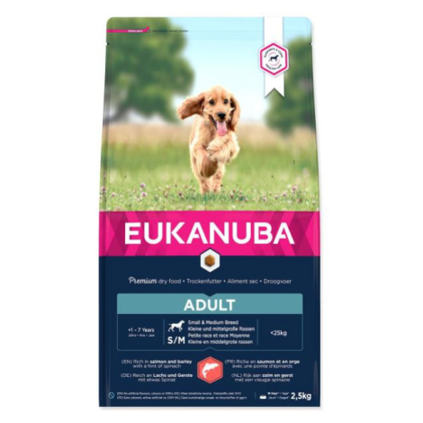 EUK ADULT SMALL & MEDIUM SALMON 2,5KG Eukanuba