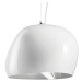 Závesná lampa Surface Ø 40 cm E27 biela/oceľová