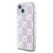 DKNY Liquid Glitter Checkered Pattern Apple iPhone 15 DKHCP15SLCPEPP Pink