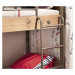 Detská poschodová posteľ jack 90x200cm - dub lancelot