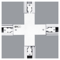 ERCO krížový konektor pre 3-fázové koľajnice biela