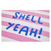 Ružová plážová osuška 160x76 cm Shell Yeah - Catherine Lansfield
