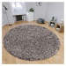 Sivý okrúhly koberec ø 120 cm Shag – Hanse Home