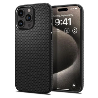 Kryt Spigen Liquid Air, matte black - iPhone 15 Pro Max (ACS06562)