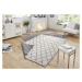 Kusový koberec Twin-Wendeteppiche 103118 grau creme – na ven i na doma - 120x170 cm NORTHRUGS - 