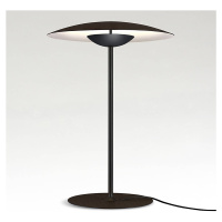 MARSET Ginger S LED stolová lampa Ø32cm wenge/biela