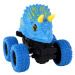 mamido Elektrické autíčko Terénne Tlačidlo Triceratops Gumové kolesá Modrá