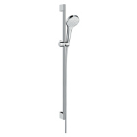 Hansgrohe Croma Select S, sprchová sada 1 jet EcoSmart 9 l/min so sprchovou tyčou 90 cm, biela/c