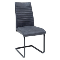 LuxD 21787 Konzolová stolička Douglas antik sivá - čierna