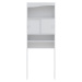 Biela skrinka nad práčku/WC 64x177 cm Wave – TemaHome