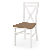 Drevená stolička DARIUSZ 2 Jelša / biela,Drevená stolička DARIUSZ 2 Jelša / biela