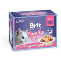 Brit Premium cat FAMILY plate  JELLY - 12x85g