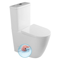 Sapho Sapho, TURKU RIMLESS WC kombi misa zvýšená, sp./zad.odpad, PC104WR