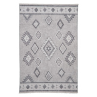 Sivý prateľný behúň s prímesou bavlny 60x170 cm Whisper – Think Rugs