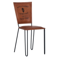Estila Vintage kožená stolička LIVERPOOL