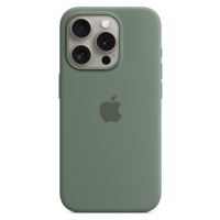 Apple silikónový kryt s MagSafe na iPhone 15 Pro cyprišovo zelená