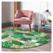 Zelený prateľný okrúhly koberec vhodný pre robotické vysávače ø 80 cm Comfort – Mila Home