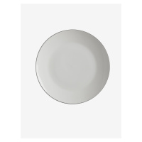 Biely porcelánový plytký tanier Edge 27,5 cm Maxwell & Williams