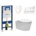 Cenovo zvýhodnený závesný WC set Geberit do ľahkých stien / predstenová montáž + WC SAT Brevis S