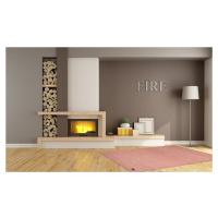 Ručně všívaný kusový koberec Asra wool pink - 160x230 cm Asra