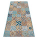 Běhoun Cappuccino 105880 Mosaik Blue Multicolored - 75x150 cm Hanse Home Collection koberce