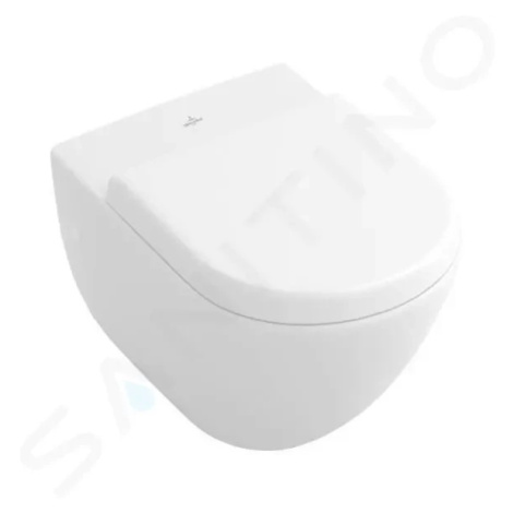 VILLEROY & BOCH - Subway Závesné WC, ploché splachovanie, alpská biela 66031001