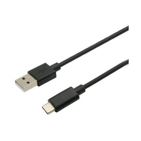 Kábel C-TECH USB 2.0 AM na Type-C kábel (AM/CM), 1m, čierny