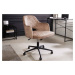 LuxD Dizajnová kancelárska stolička Laney sivo-béžový zamat