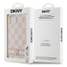 DKNY PU Leather Checkered Pattern and Stripe Apple iPhone 15 DKHCP15SPCPTSSP Pink