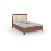 Svetlohnedá dvojlôžková posteľ z bukového dreva Skandica Visby Modena, 180 x 200 cm