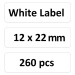 Niimbot štítky RP 12x22mm 260ks White pro D11 a D110