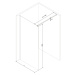 MEXEN/S - KIOTO Sprchová zástena WALK-IN 110x200 cm 8 mm, čierna, zrkadlové sklo 800-110-101-70-