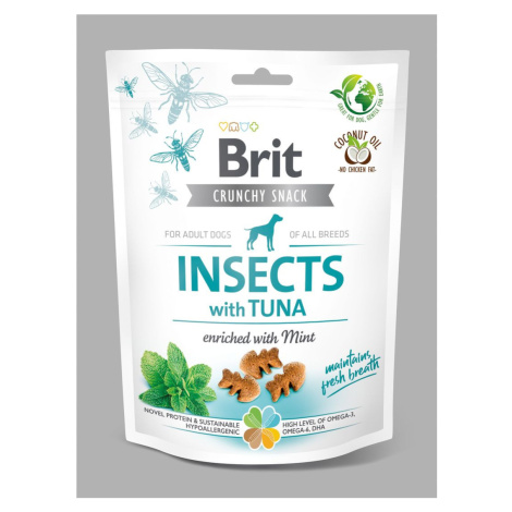 Brit Care Crunchy Cracker. Insects with Tuna enriched with Mint - 200g