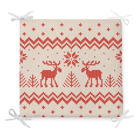 Vianočný sedák s prímesou bavlny Minimalist Cushion Covers Merry Christmas, 42 x 42 cm