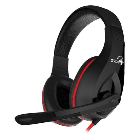 Genius HS-G560 GX LYCHAS, herné slúchadlá s mikrofónom, ovládanie hlasitosti, čierna/červená, 2x