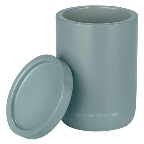 Zelený kúpeľňový organizér na vatové tampóny z polyresínu Tom Tailor T-Color Bath – Wenko